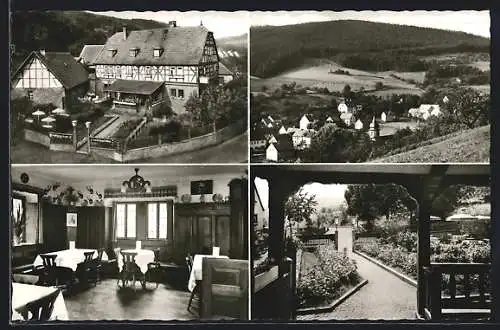 AK Hobbach, Gasthof und Pension Zum Engel, Besitzer: Otto Weibel