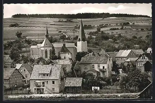 AK Hessenthal /Spessart, Ortsansicht mit Kirche