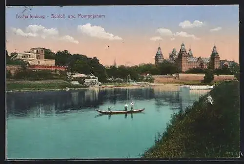 AK Aschaffenburg, Schloss und Pompejanum