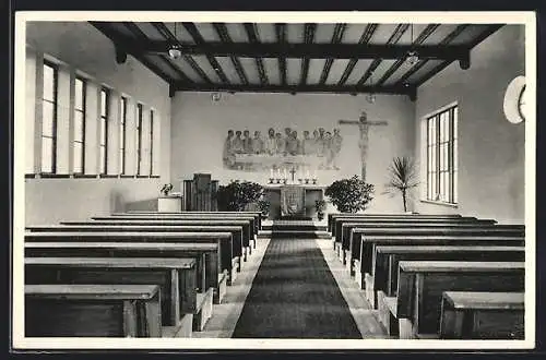 AK Obernburg /Main, Evang.-Luth. Friedenskirche, Innenansicht