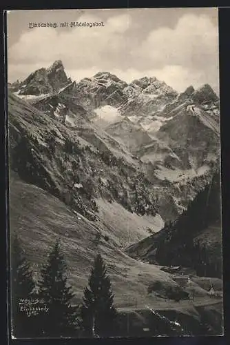 AK Einödsbach, Ansicht mit Mädelegabel