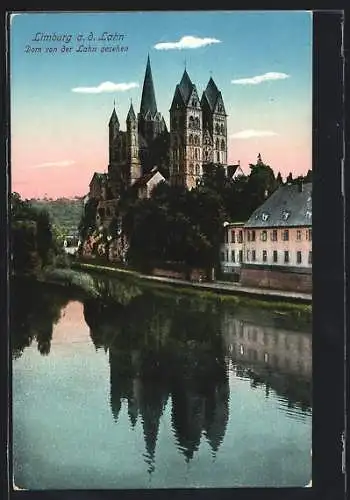 AK Limburg a. d. Lahn, Dom von der Lahn gesehen