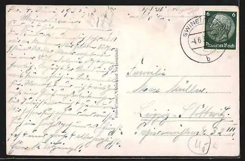 AK Swinemünde, Rosengarten