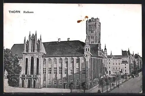 AK Thorn / Torun, Partie am Rathaus