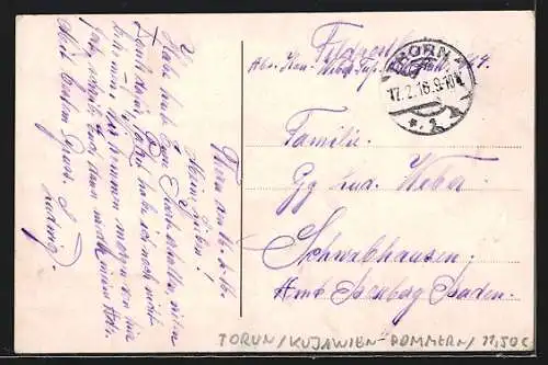 AK Thorn / Torun, Partie am Rathaus