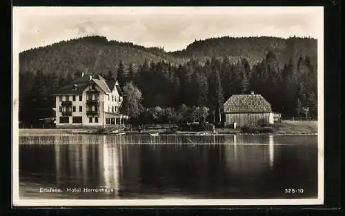 AK Erlafsee, Sicht zum Hotel Herrenhaus