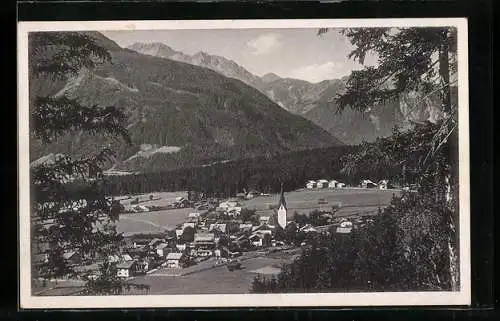 AK Neukirchen im Pinzgau, Gesamtansicht mit Gebirgspanorama aus der Vogelschau