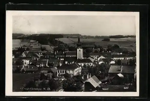 AK Gross-Gerungs /N. D., Teilansicht aus der Vogelschau