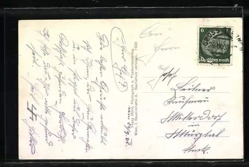 AK Gross-Gerungs /N. D., Teilansicht aus der Vogelschau