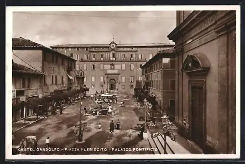 AK Castel Gandolfo, Piazza Plabiscito, Palazzo Pontificio