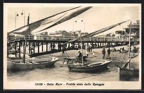 AK Ostia Mare, Pontile visto dalla Spiaggia