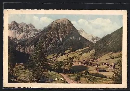 AK Brand, Ortsansicht mit Schesaplana