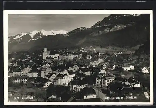 AK Bludenz, Ortsansicht aus der Vogelschau