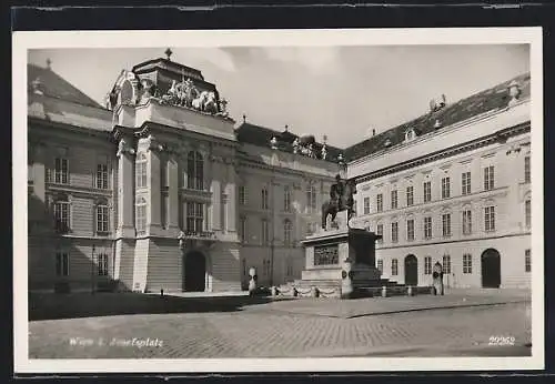 AK Wien, Josefsplatz mit Denkmal