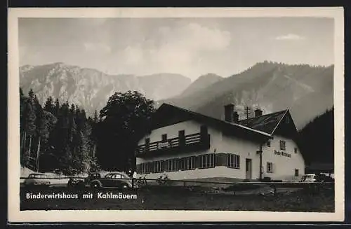 AK Nasswald /Nö., Touristen-Gasthaus Rudolf Binder mit Kahlmäuern