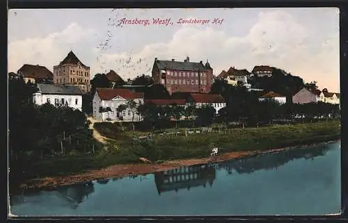 AK Arnsberg /Westf, Ortspartie mit Landsberger Hof