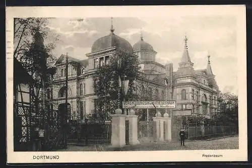 AK Dortmund, Vergnügungspark Fredenbaum mit Eingang