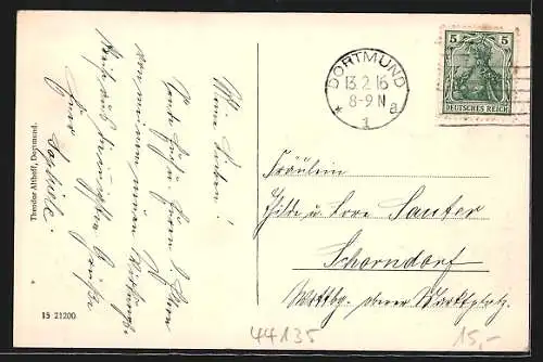 AK Dortmund, Vergnügungspark Fredenbaum mit Eingang