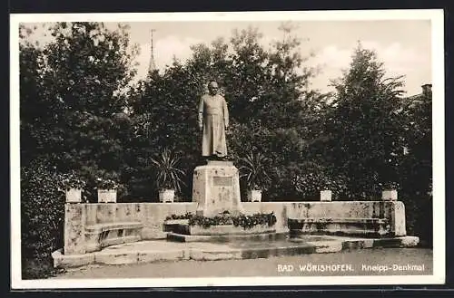 AK Bad Wörishofen, Das Kneipp-Denkmal