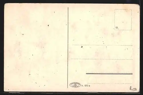 AK Remscheid, Rathaus und Denkmal aus der Vogelschau