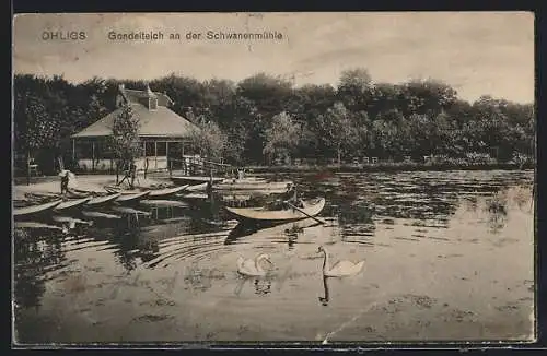 AK Ohligs, Gondelteich an der Schwanenmühle