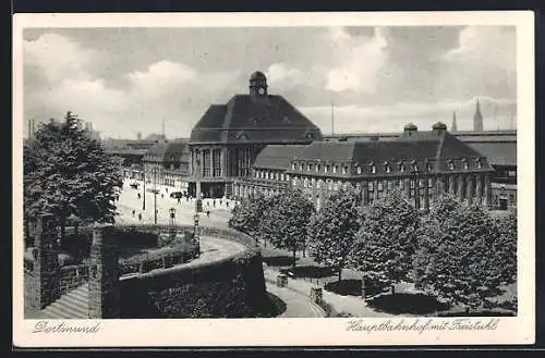 AK Dortmund, Hauptbahnhof mit Freistuhl