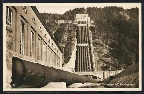 AK Walchen-Kochelsee, Walchenseekraftwerk, Wasserschloss, Turbinenhaus