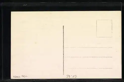 Künstler-AK Nachtgefecht in Mülhausen 1914