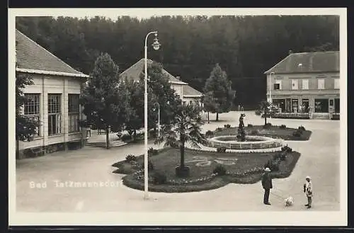 AK Bad Tatzmannsdorf /Burgenland, Kurplatz aus der Vogelschau