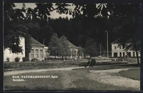 AK Bad Tatzmannsdorf /Burgenland, Blick zum Kurplatz