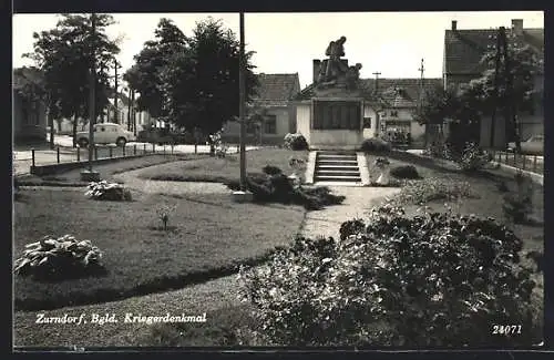 AK Zurndorf /Bgld., Kriegerdenkmal
