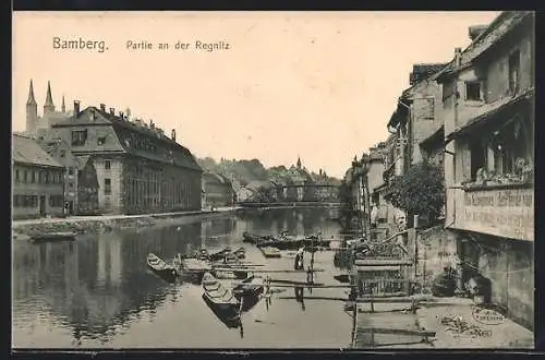 AK Bamberg, Partie an der Regnitz