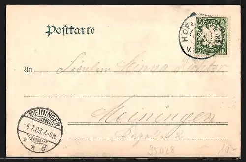 AK Hof / Saale, Panorama