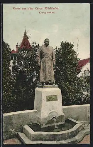 AK Bad Wörishofen, Kneippdenkmal