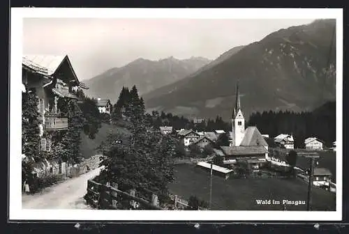 AK Wald im Pinzgau, Ortsansicht mit Kirche