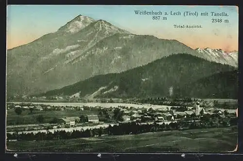 AK Weissenbach am Lech (Tirol), Gesamtansicht mit Tanella