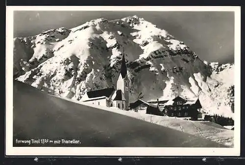 AK Berwang /Tirol, Blick zum Ort mit Thaneller