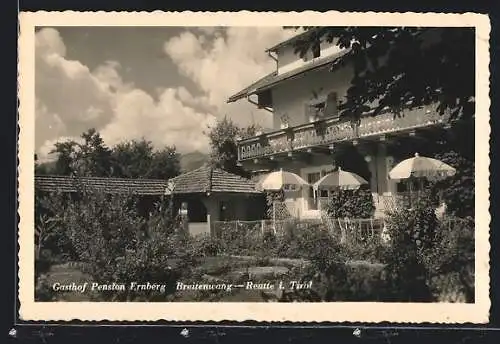 AK Breitenwang-Reutte, Gasthof Pension Ernberg, Garten