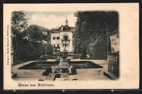 AK Hellbrunn, Wasserkünste vor dem Schloss