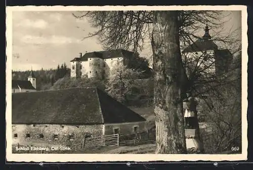 AK Rohrbach an der Lafnitz, Ortsansicht mit Schloss Aichberg