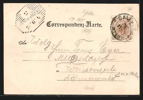 AK Salzburg, Totalansicht mit Maria Plain