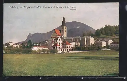 AK Salzburg-Mülln, Augustinerkirche, Kloster u. Bräustübl