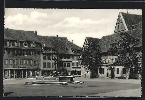 AK Öhringen, Marktplatz mit Geschäften