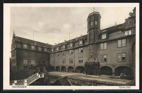 AK Oehringen, Blick zum Schloss