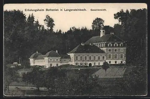 AK Langensteinbach, Gesamtansicht vom Erholungsheim Bethanien