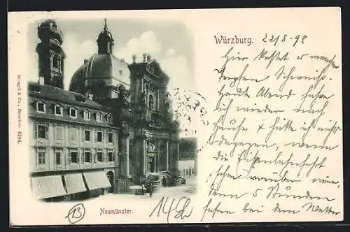 AK Würzburg, Blick zum Neumünster