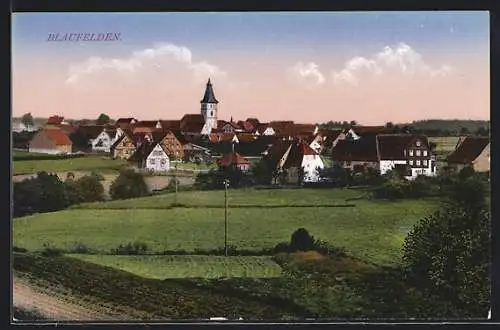 AK Blaufelden, Totalansicht mit Blick zum Kirchturm