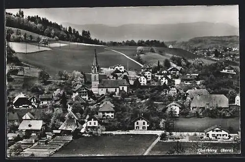 AK Oberburg, Totalansicht mit Kirche