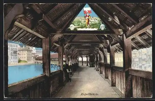 AK Luzern, Inneres der Kapellbrücke