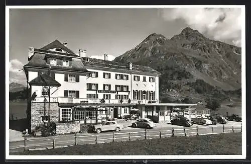 AK Stampa, Hotel Maloja-Kulm mit Piz La Margna